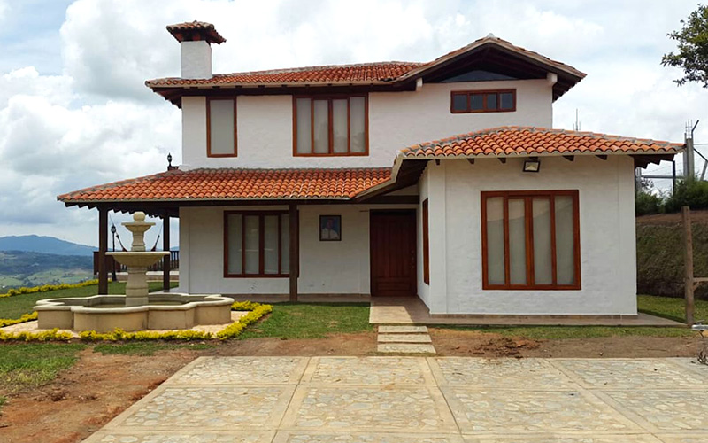 Campestre de dos niveles - Casas prefabricas Colombia - Construcol